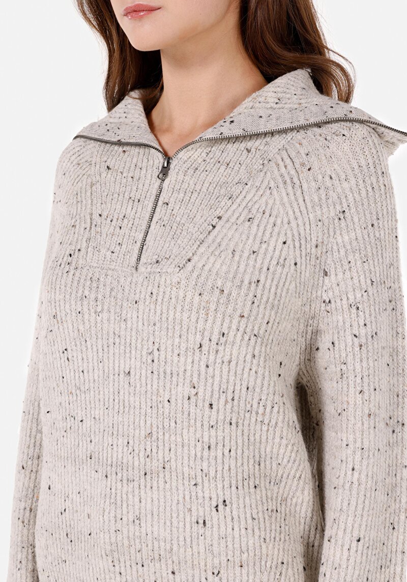 Afișați detalii pentru Pulover De Piatră Cu Fermoar Pentru Femei Cu Fermoar