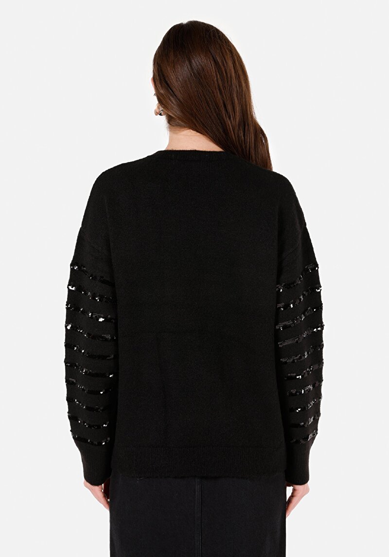 Afișați detalii pentru Pulover De Dama Negru Regular Fit  Cl1071142