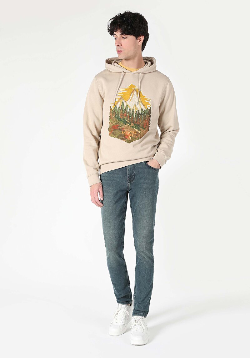 Imagine a Hanorac / Bluza De Barbati Bej   Cl1061753