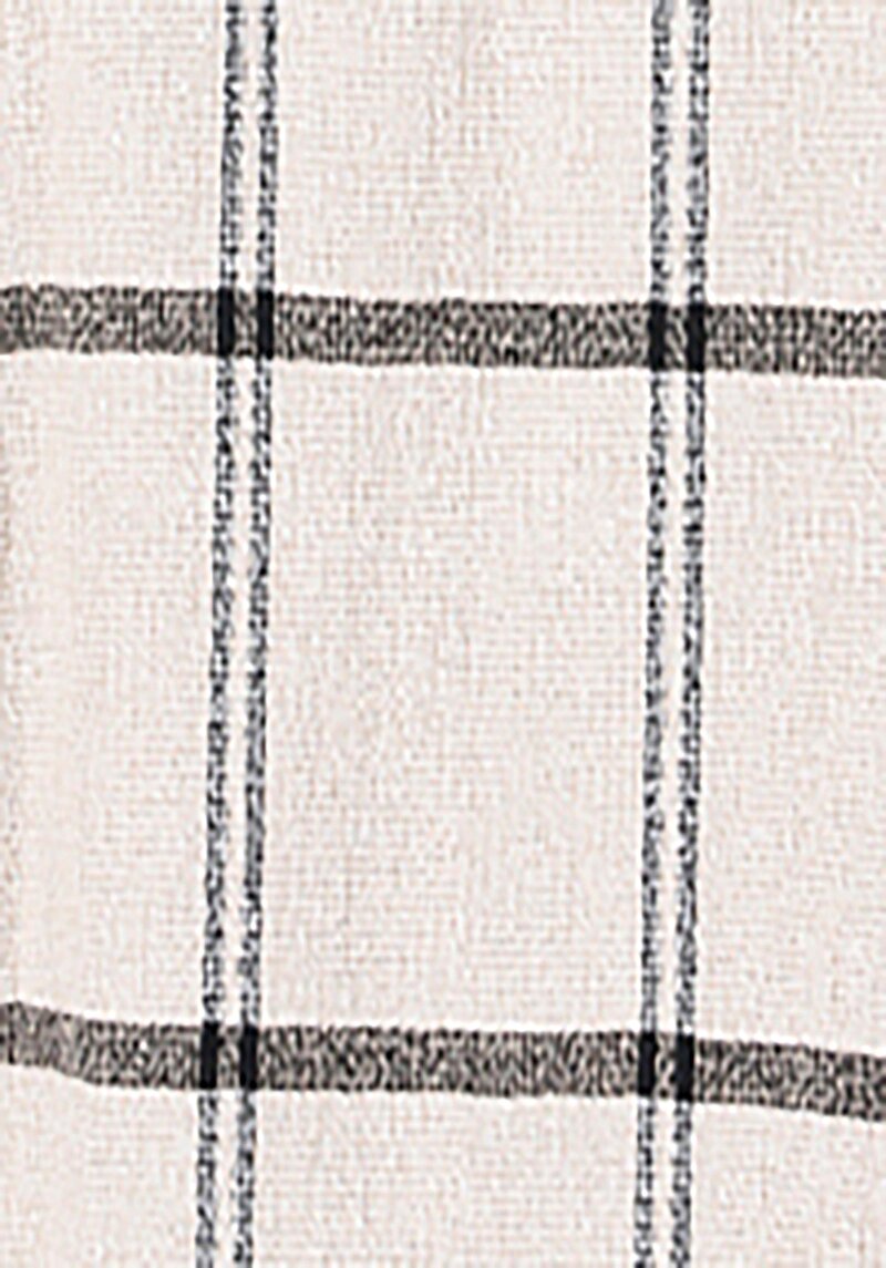 Afișați detalii pentru Cămașă Cu Gât İmprimat Cămașă Cu Mânecă Lungă Ecru Pentru Bărbați