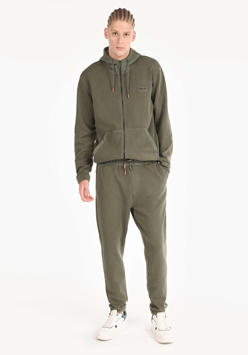 Imagine a Pantaloni De Trening De Barbati Kaki Regular Fit  Cl1066540