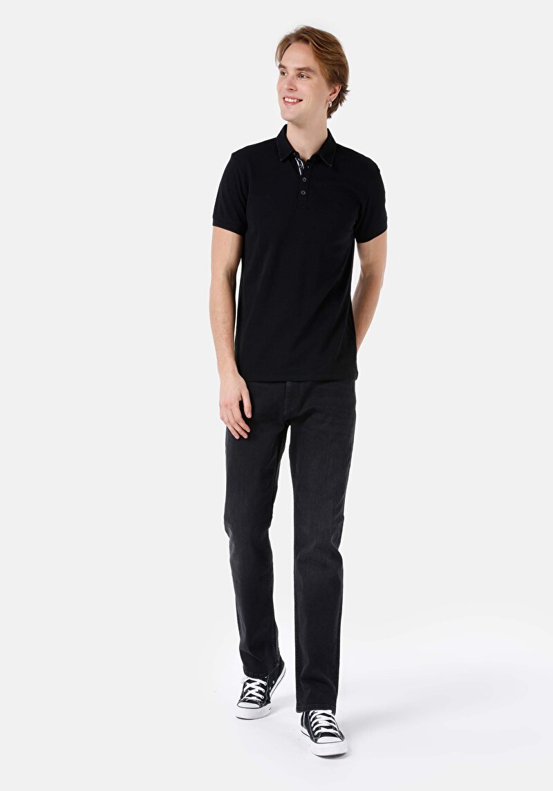 Imagine a Pantaloni De Barbati Negru Regular Fit 045 David Cl1068666