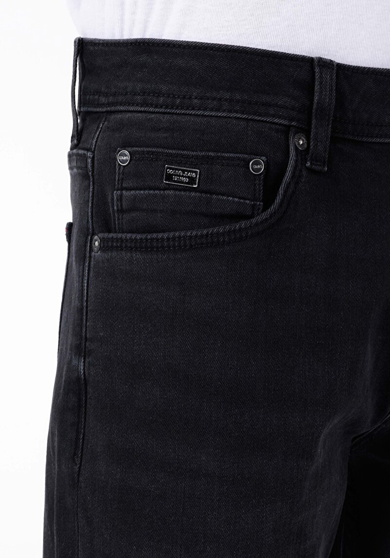 Afișați detalii pentru Pantaloni De Barbati Negru Regular Fit 045 David Cl1068666