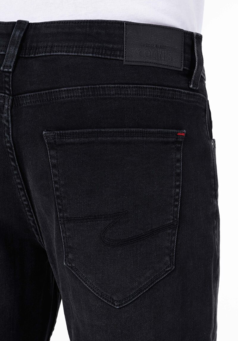 Afișați detalii pentru Pantaloni De Barbati Negru Regular Fit 045 David Cl1068666