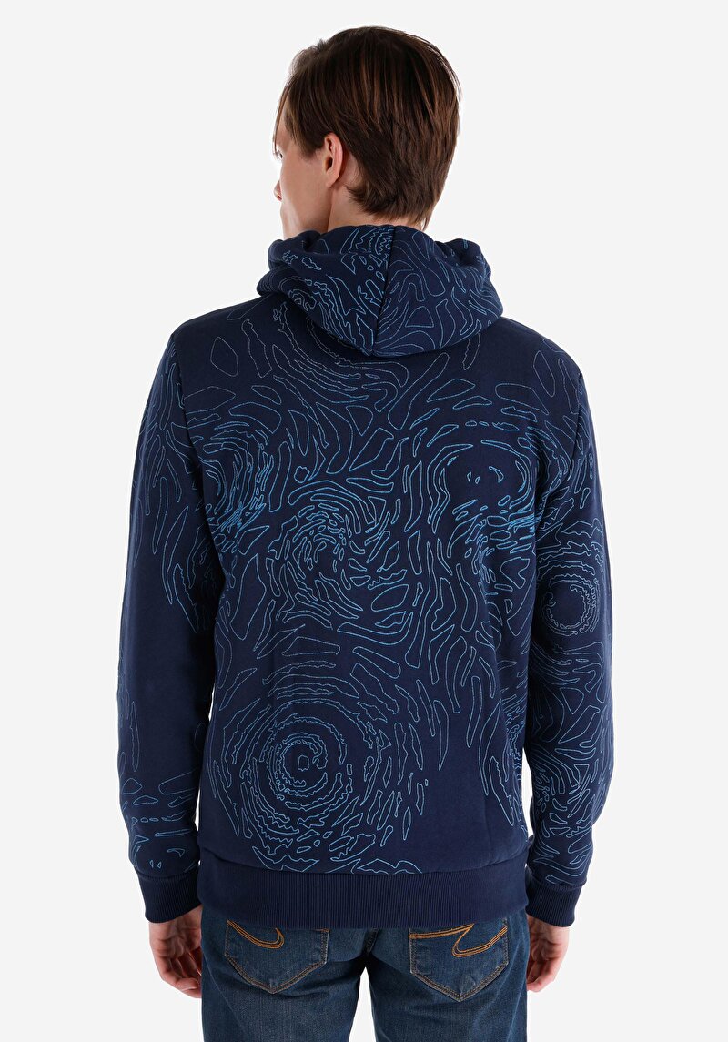 Afișați detalii pentru Regular Fit Bărbați Bleumarin Hanorac