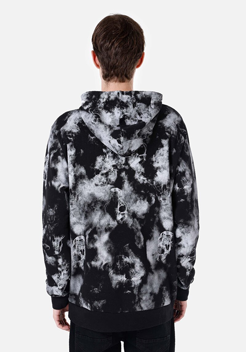 Afișați detalii pentru Hanorac Negru Pentru Bărbați Regular Fit