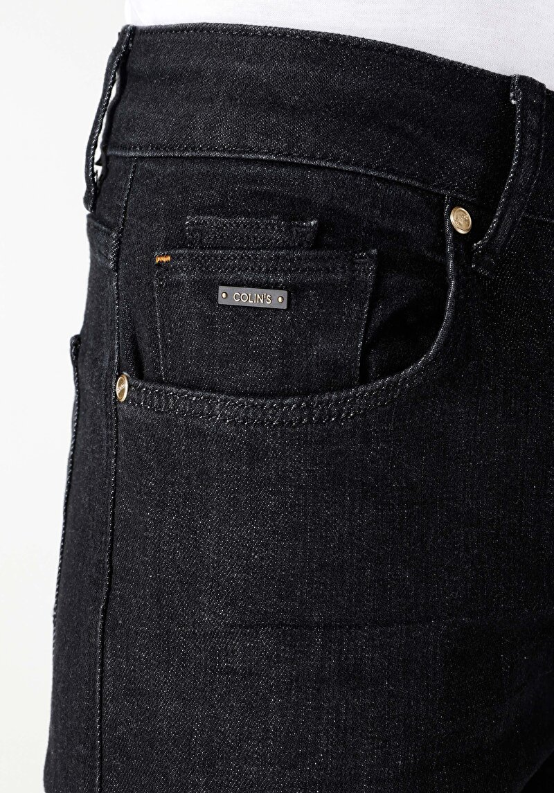 Afișați detalii pentru Blugi İndigo Pentru Bărbați Cu Talie Dreaptă Cu Talie Dreaptă