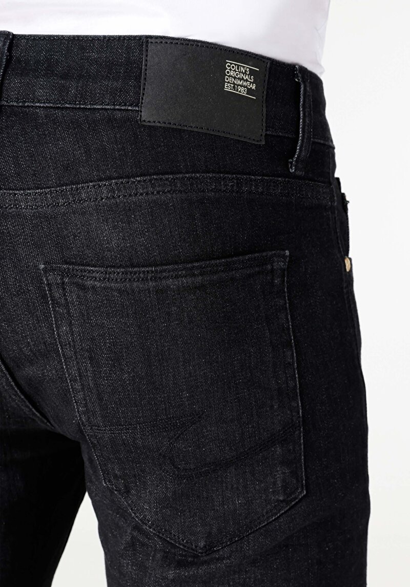 Afișați detalii pentru Blugi İndigo Pentru Bărbați Cu Talie Dreaptă Cu Talie Dreaptă