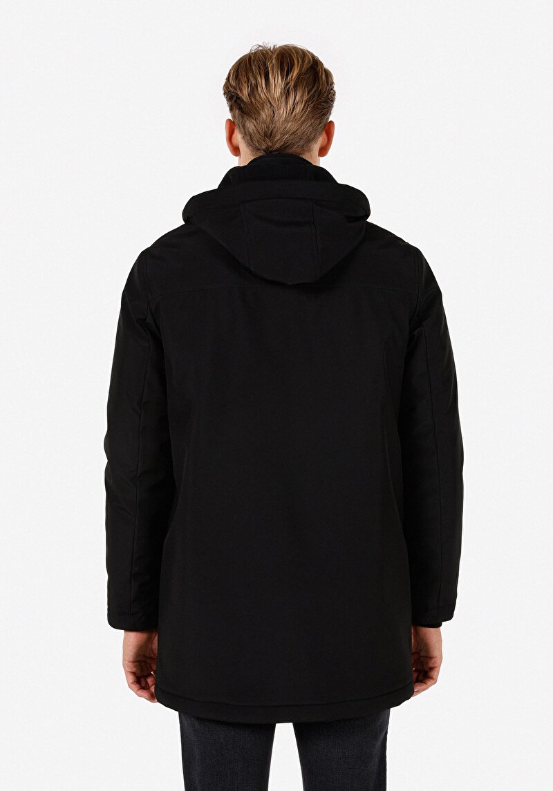 Afișați detalii pentru Palton De Barbati Negru Regular Fit  Cl1070644