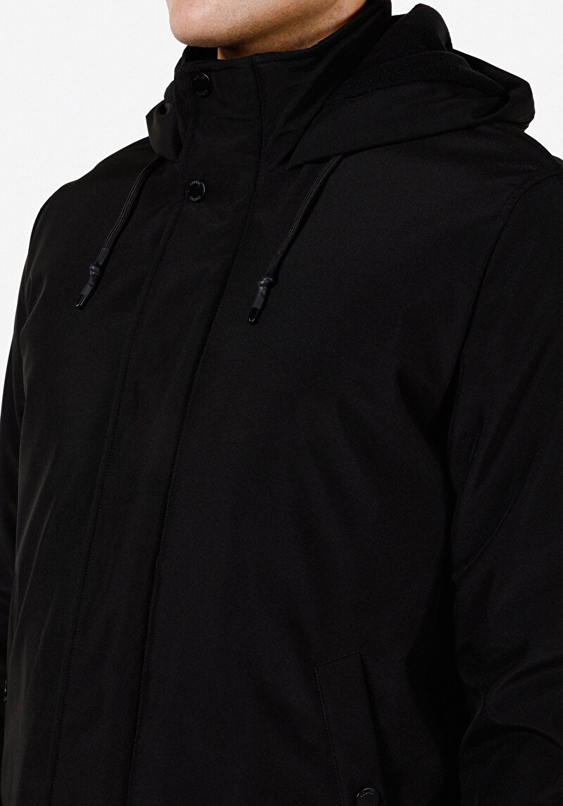 Afișați detalii pentru Palton De Barbati Negru Regular Fit  Cl1070644