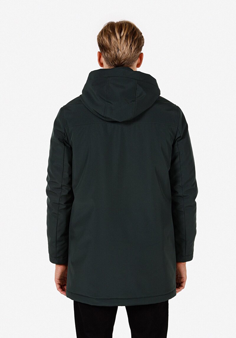 Afișați detalii pentru Palton Verde Pentru Bărbați Regular Fit