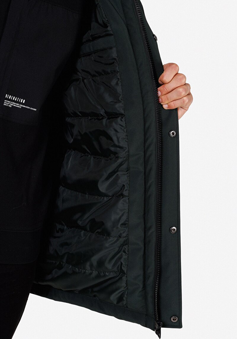 Afișați detalii pentru Palton Verde Pentru Bărbați Regular Fit