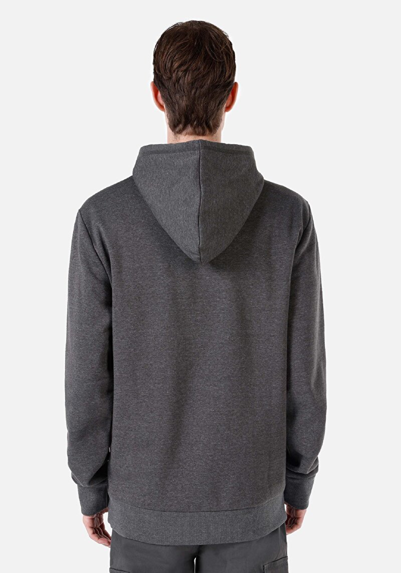 Imagine a Regular Fit Hanorac Antracit Pentru Bărbați