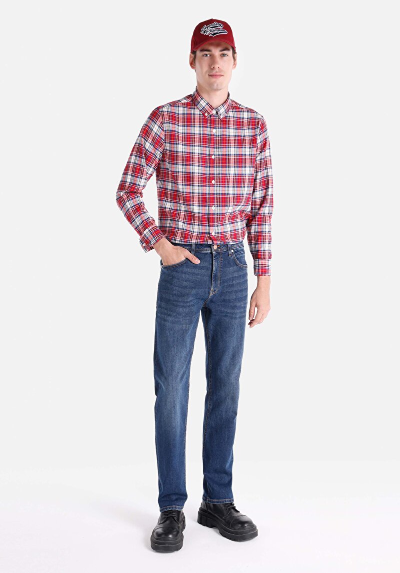 Afișați detalii pentru Pantaloni De Barbati Denim Regular Fit 045 David Cl1065277