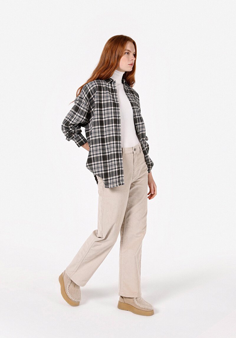 Imagine a Camasa Cu Maneca Lunga De Dama Antracit Relaxed Fit Cl1071172