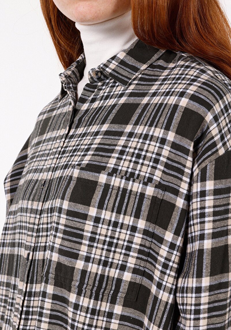 Imagine a Camasa Cu Maneca Lunga De Dama Antracit Relaxed Fit Cl1071172