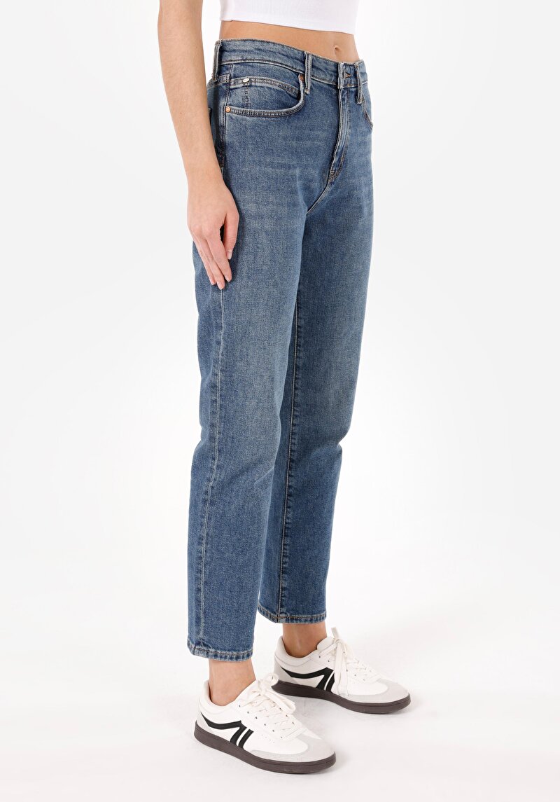 Afișați detalii pentru Pantaloni De Dama Albastru Slim Fit 891 Maya Cl1070685