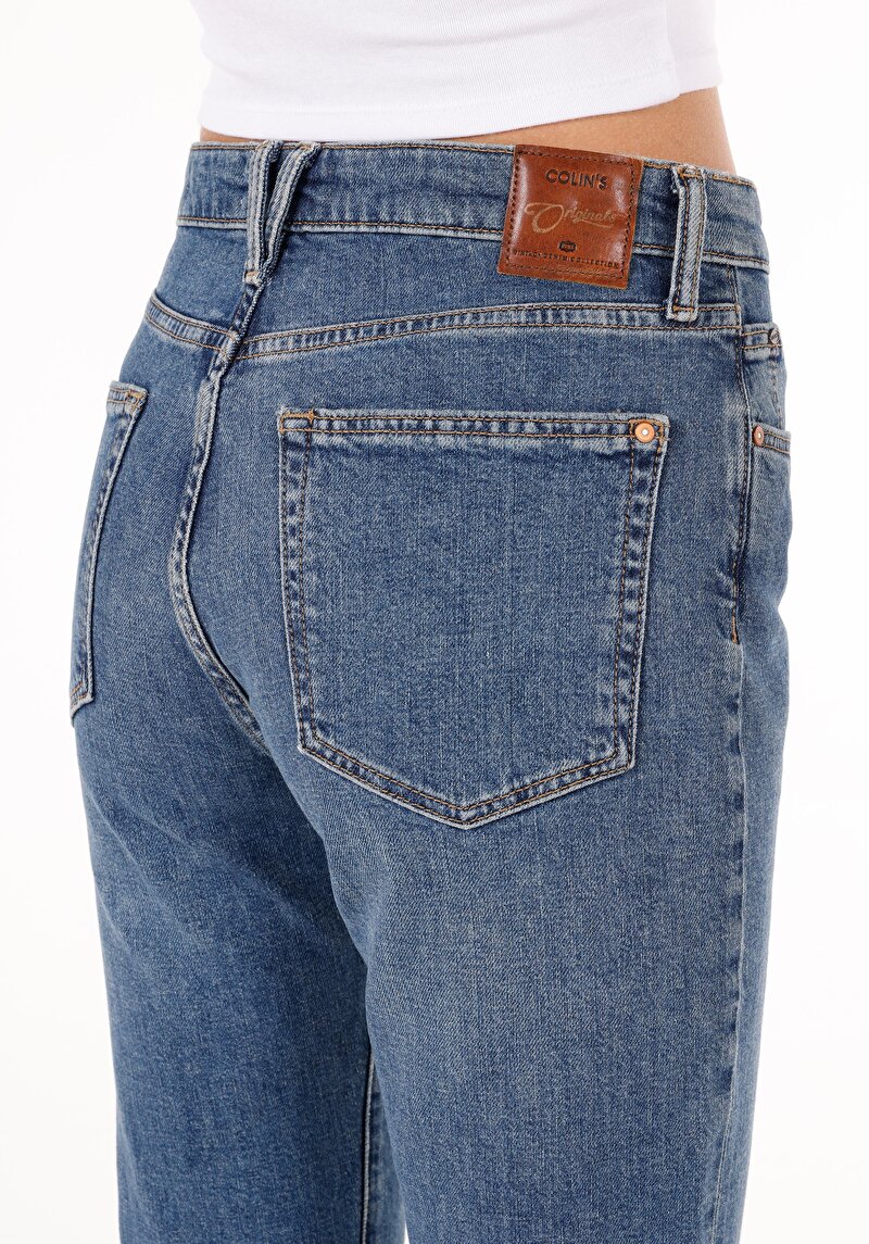 Afișați detalii pentru Pantaloni De Dama Albastru Slim Fit 891 Maya Cl1070685