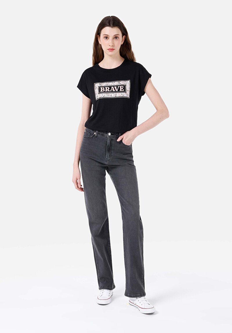 Imagine a Pantaloni De Dama Negru Regular Fit 792 Mila Cl1068686