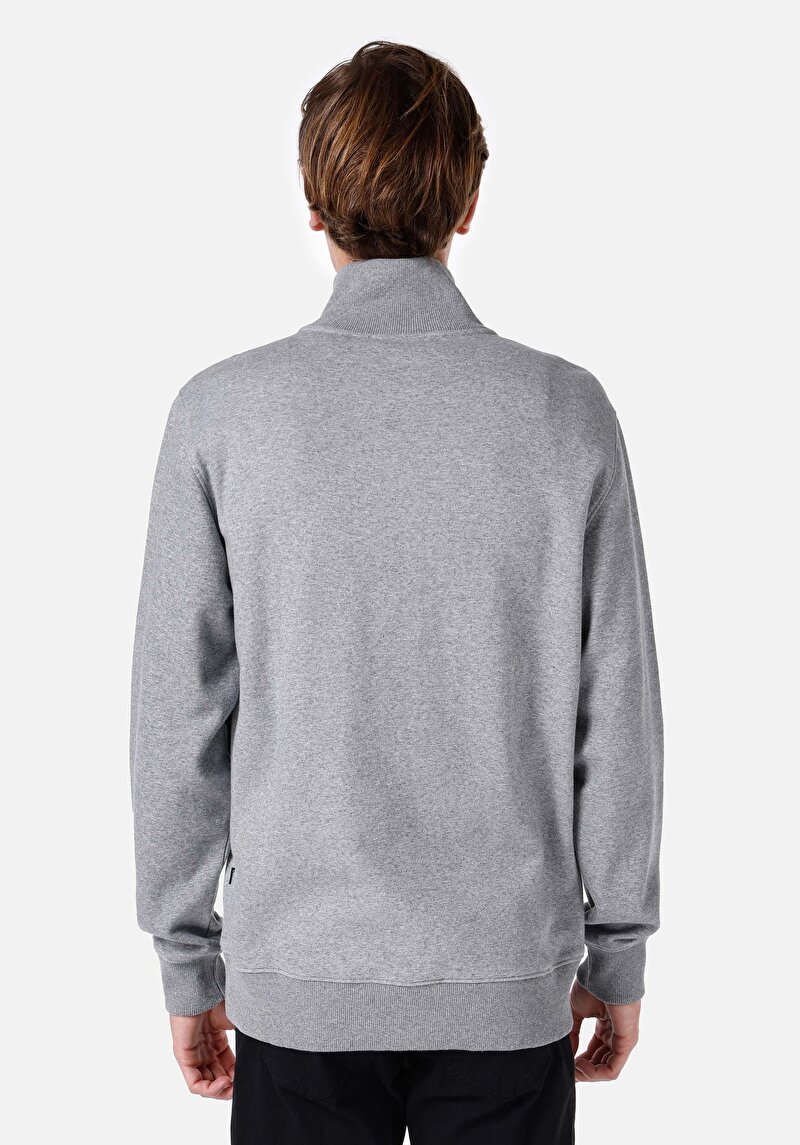 Afișați detalii pentru Tricou Cu Maneca Lunga De Barbati Gri Regular Fit  Cl1066734