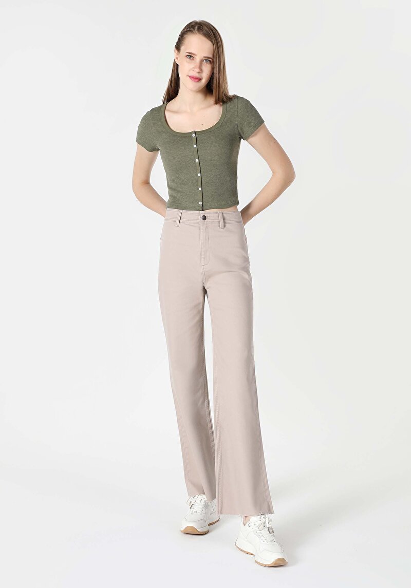 Imagine a Pantaloni De Dama Bej Cl1062120