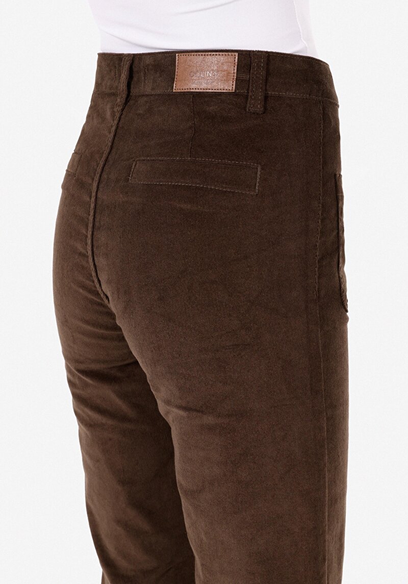 Afișați detalii pentru Pantaloni De Dama Maro Regular Fit  Cl1071179