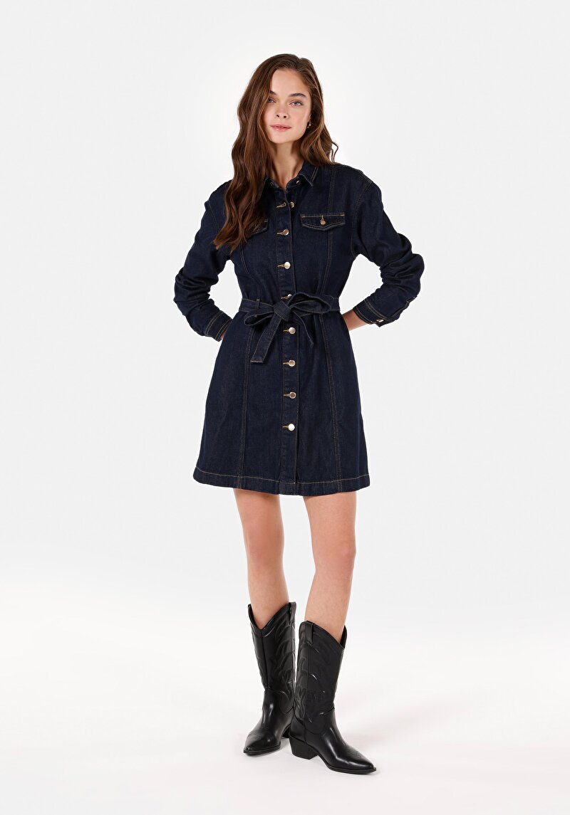 Imagine a Rochie De Dama Albastru Slim Fit  Cl1070712