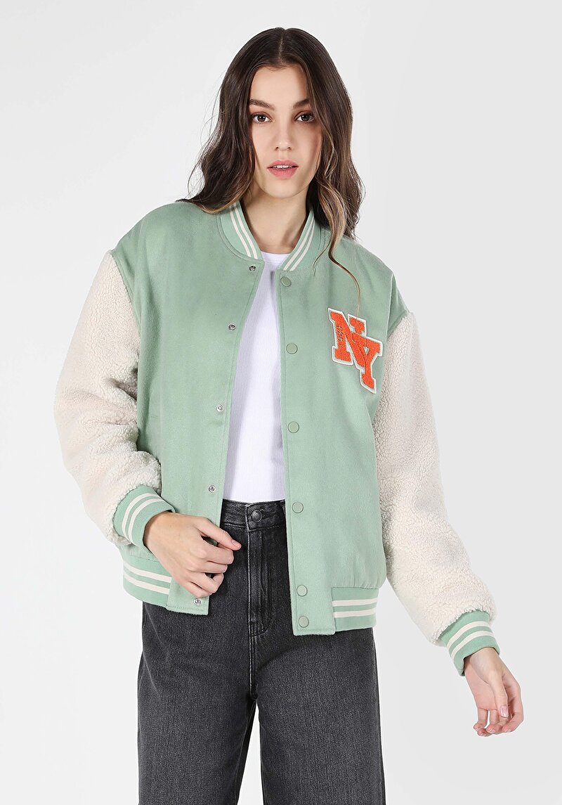 Imagine a Jacheta De Dama Verde Regular Fit Cl1062208