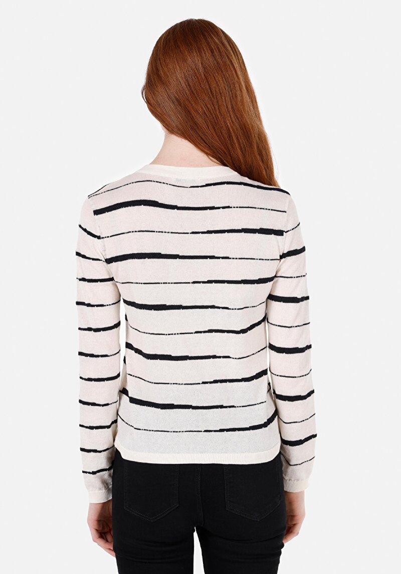 Afișați detalii pentru Pulover De Dama Ecru Slim Fit  Cl1072527