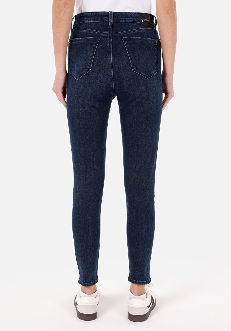 Afișați detalii pentru Pantaloni De Dama Albastru Skinny Fit 760 Diana Cl1071500