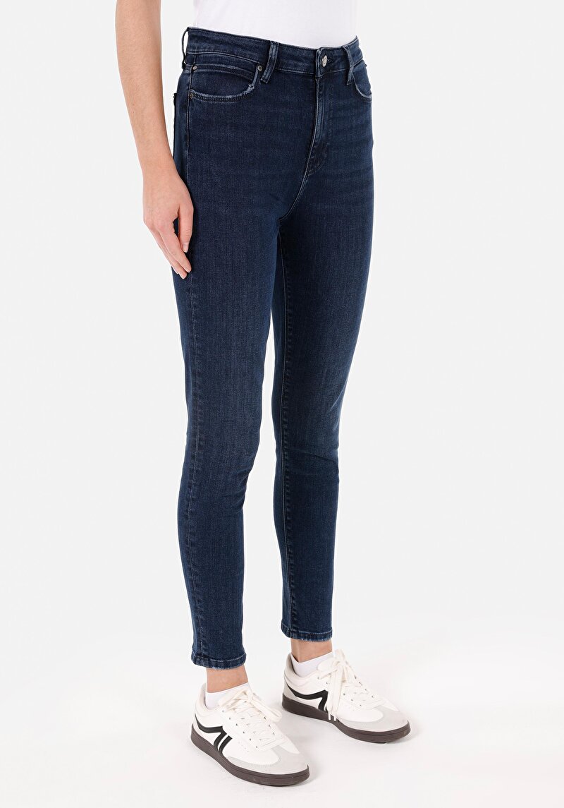 Afișați detalii pentru Pantaloni De Dama Albastru Skinny Fit 760 Diana Cl1071500
