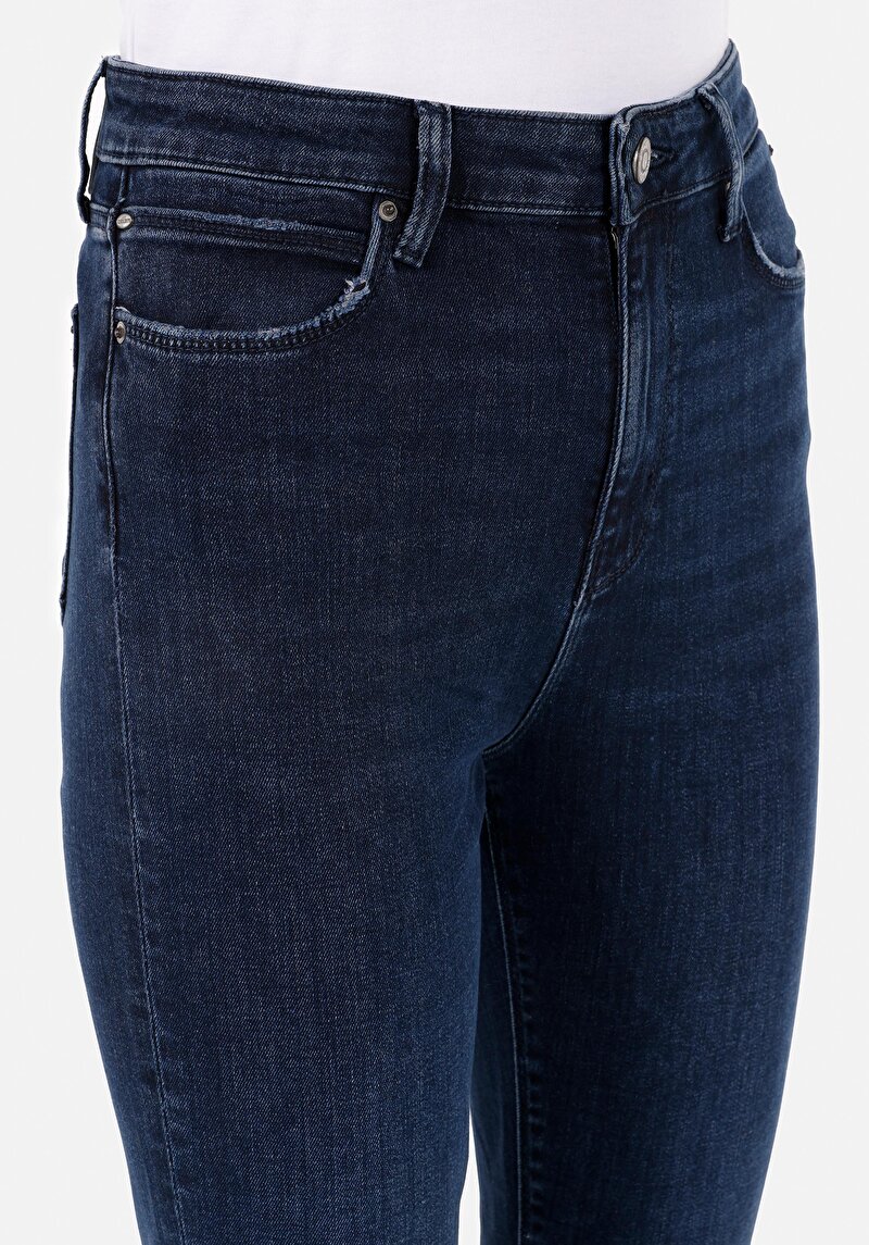 Afișați detalii pentru Pantaloni De Dama Albastru Skinny Fit 760 Diana Cl1071500