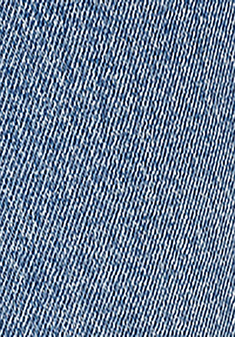 Afișați detalii pentru Regular Fit Talie Înaltă Picior Larg Blugi İndigo Pentru Femei