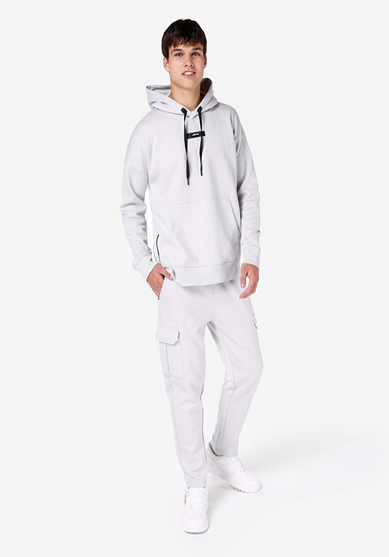 Imagine a Regular Fit Talie Medie Pantaloni De Trening Stone Pentru Bărbați
