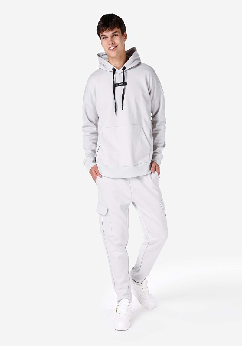 Imagine a Regular Fit Talie Medie Pantaloni De Trening Stone Pentru Bărbați