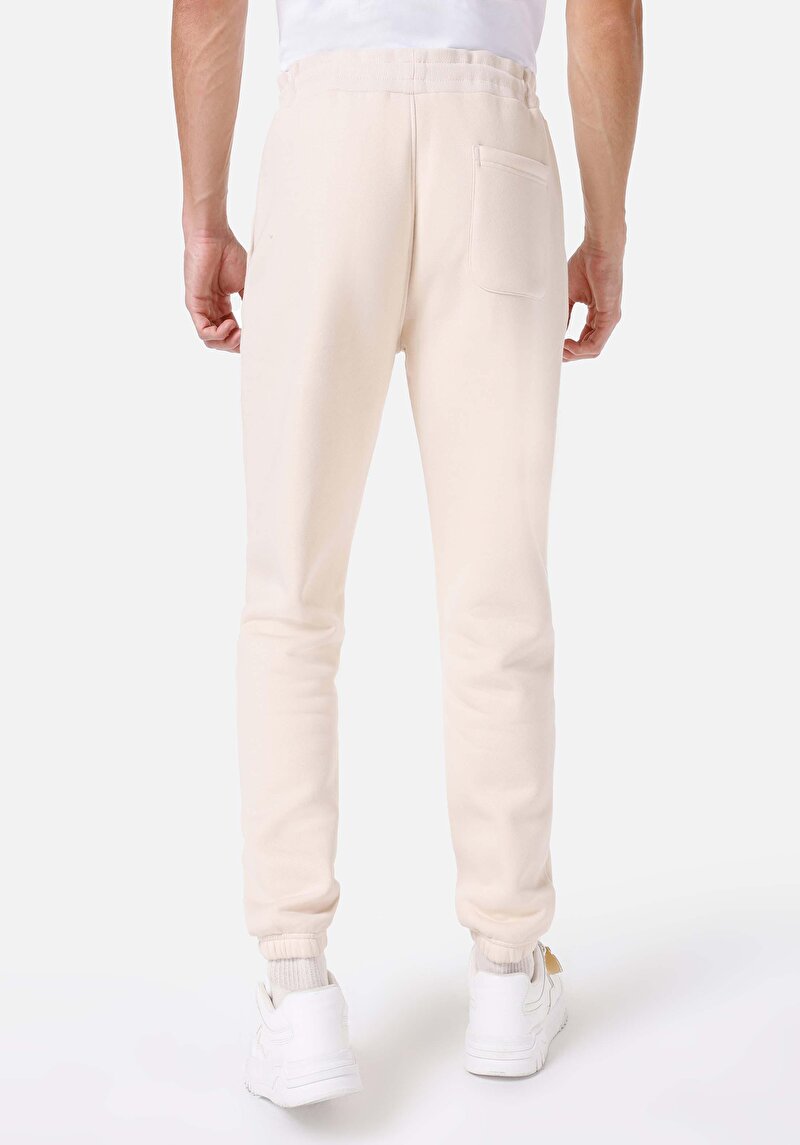 Afișați detalii pentru Regular Fit Mid Waist Pantaloni De Trening Bej Pentru Bărbați