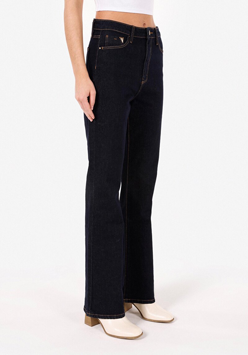 Imagine a Blugi İndigo Pentru Femei Regular Fit