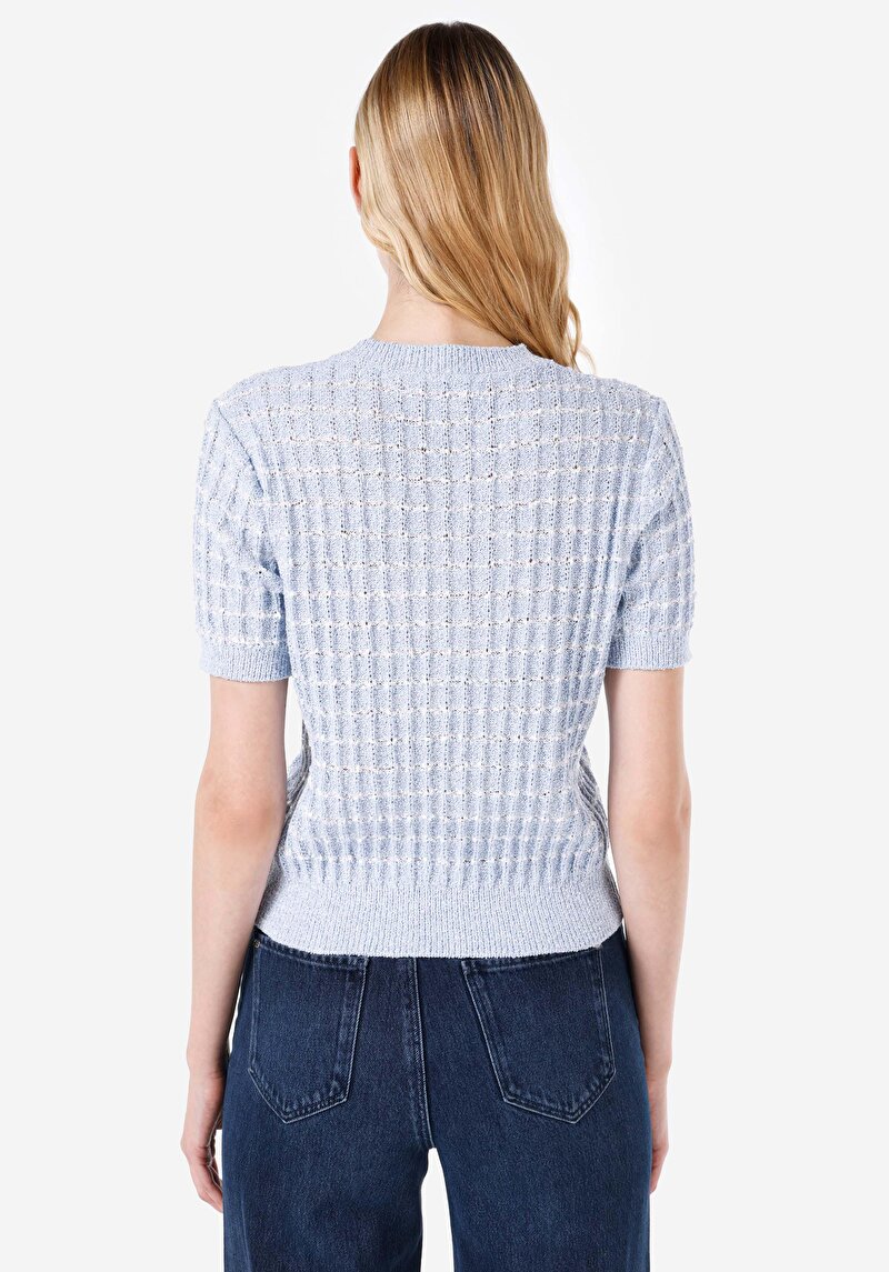 Imagine a Pulover Albastru Pentru Femei Regular Fit