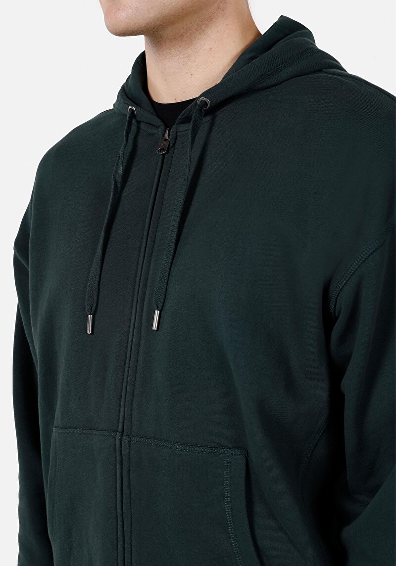 Afișați detalii pentru Hanorac / Bluza De Barbati Verde Oversize Fit  Cl1070807