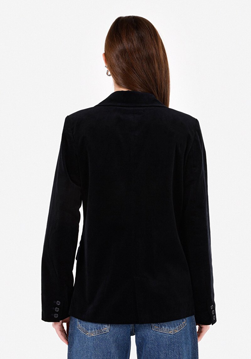 Imagine a Jachetă Regular Fit Bleumarin Pentru Femei