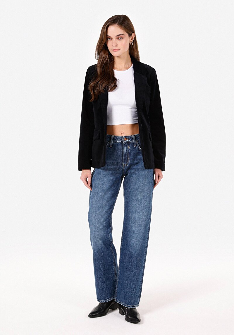 Afișați detalii pentru Jachetă Regular Fit Bleumarin Pentru Femei