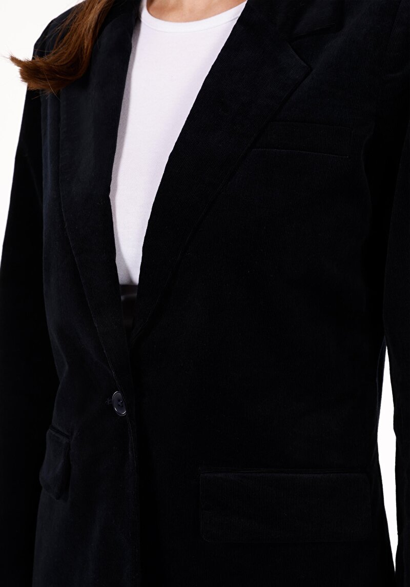 Imagine a Jachetă Regular Fit Bleumarin Pentru Femei