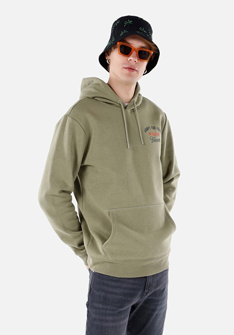 Imagine a Hanorac / Bluza De Barbati Verde Regular Fit  Cl1066845