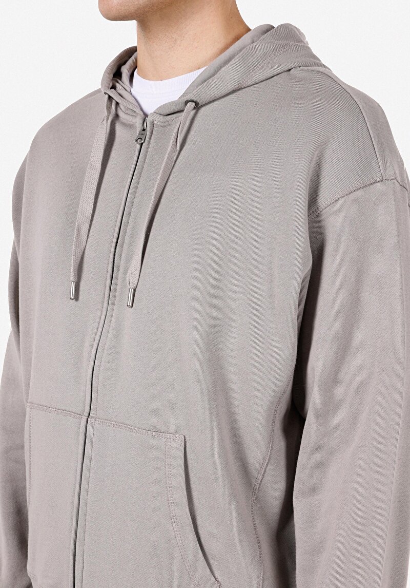 Afișați detalii pentru Hanorac / Bluza De Barbati Alb Oversize Fit  Cl1070807