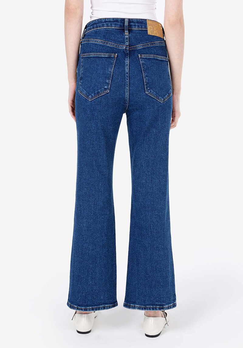 Imagine a Blugi İndigo Pentru Femei Regular Fit