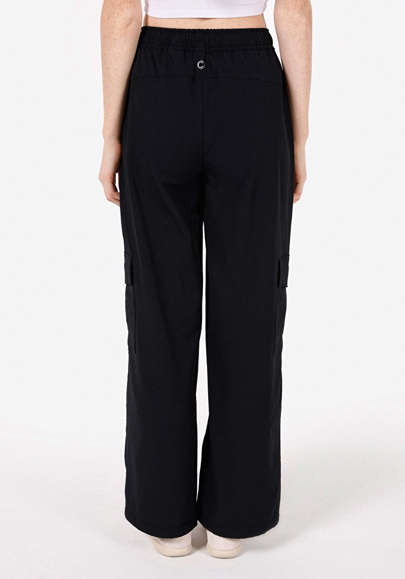 Imagine a Regular Fit Talie Joasă Pantaloni Negri Pentru Femei