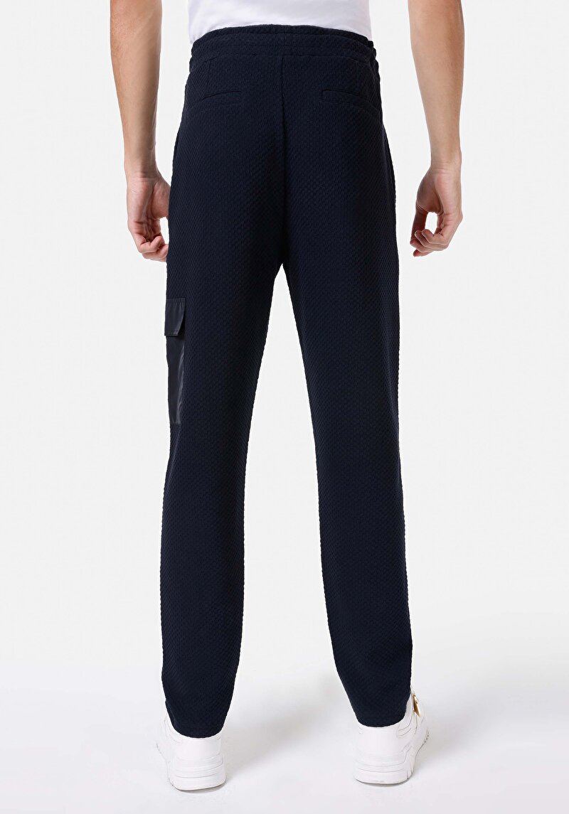 Afișați detalii pentru Regular Fit Talie Medie Pantaloni De Trening Bleumarin Pentru Bărbați