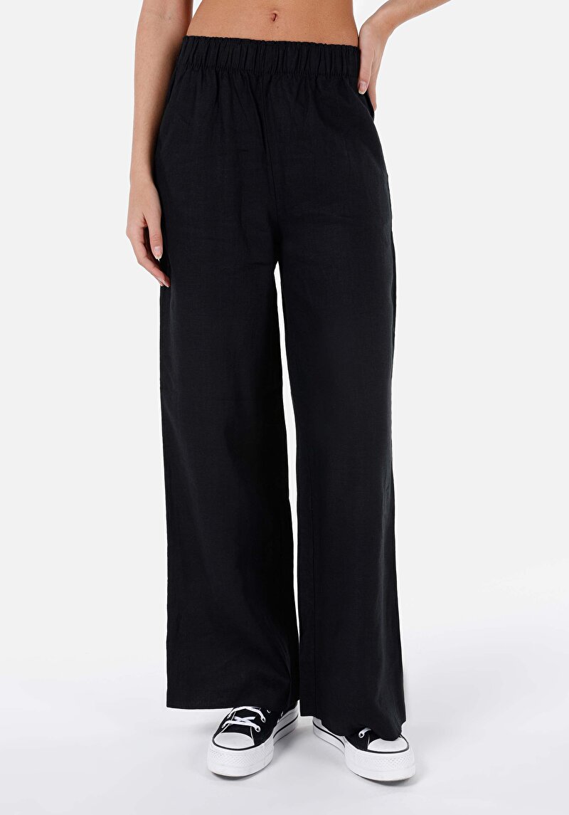 Afișați detalii pentru Pantaloni De Dama Negru Regular Fit  Cl1068233