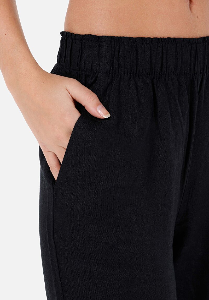 Afișați detalii pentru Pantaloni De Dama Negru Regular Fit  Cl1068233