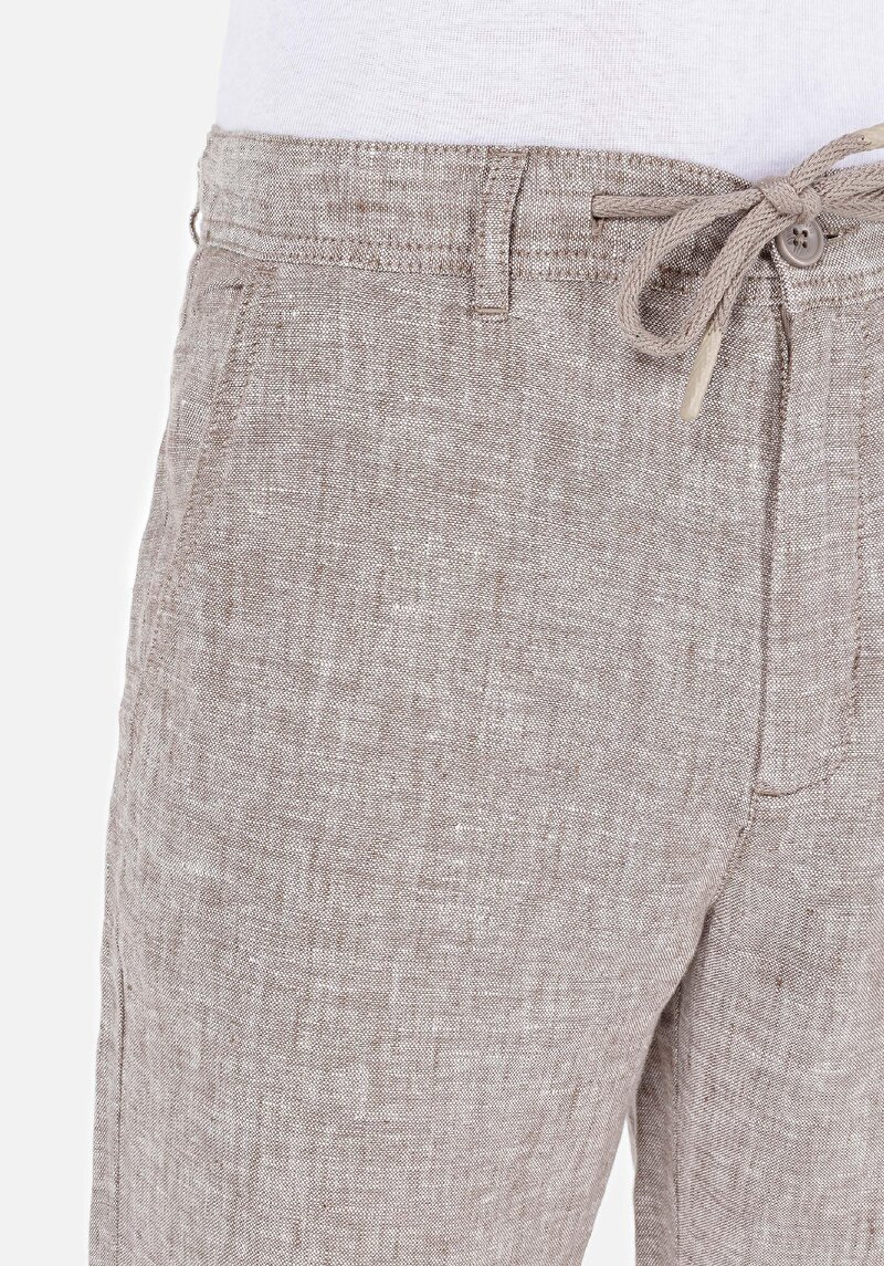 Afișați detalii pentru Regular Fit Mid Waist Straight Leg Pantaloni Maro Pentru Bărbați